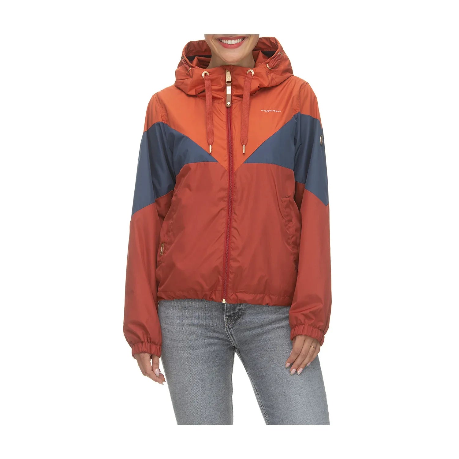 RAGWEAR Women's Rochele Terracotta Water-Resistant Hooded Sherpa-Fleece Outdoor Jacket - Gomix Brands Outlet